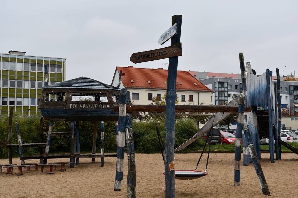 Der Polarspielplatz in Magdeburg-Neustadt.