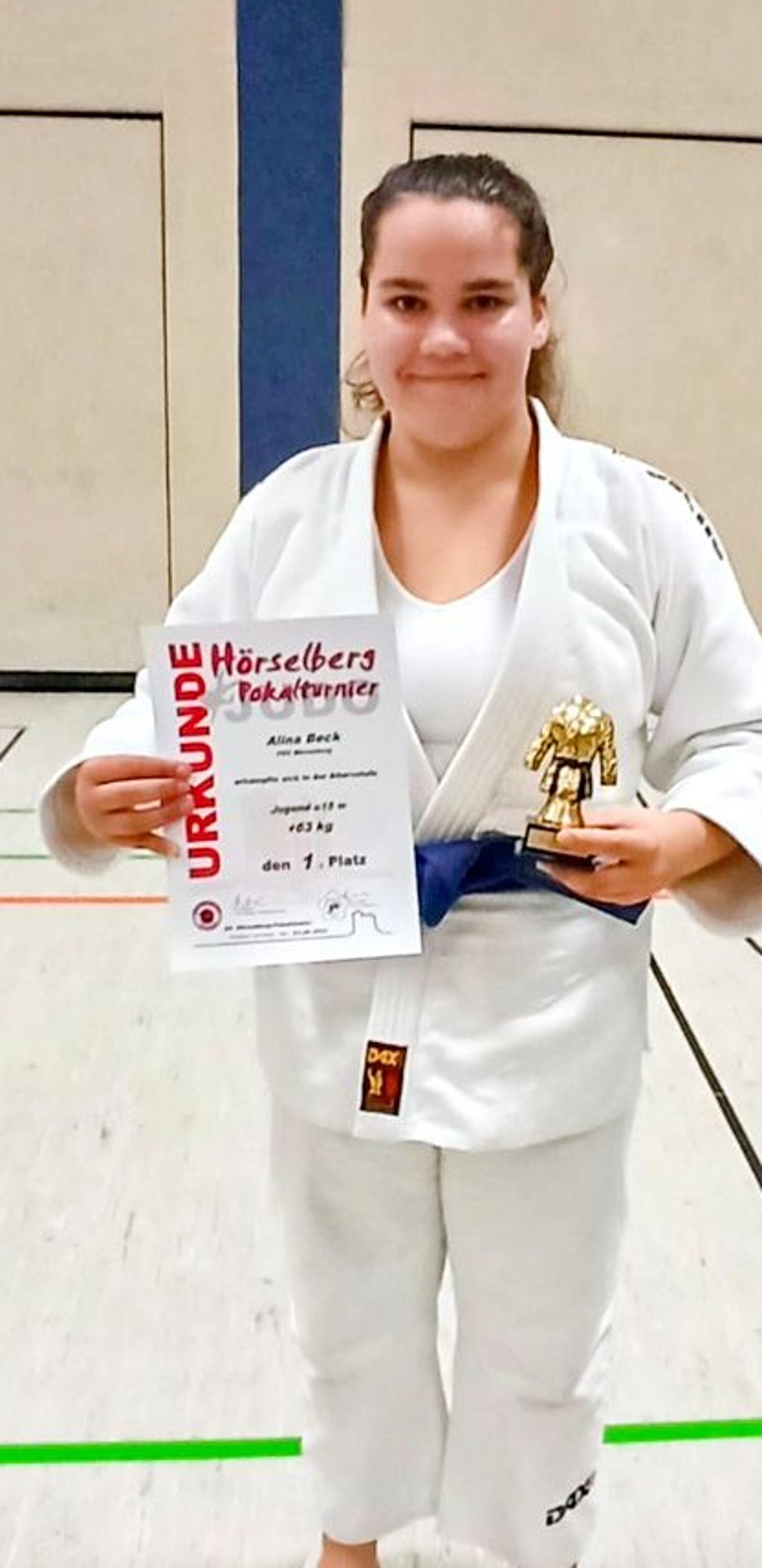 Judoka Alina Beck wird der Auszeuchnungsveranstaltung nicht auf der Matte liegen.