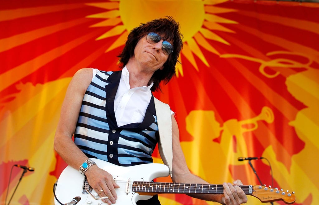 Jeff Beck beim Louisiana Jazz and Heritage Festival im Jahr 2011.