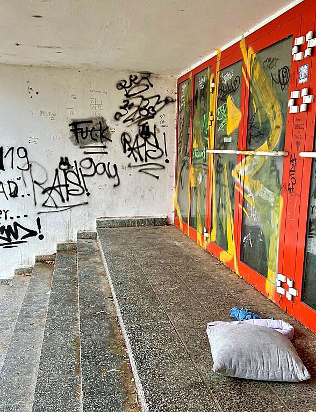 Die Giftschule wird immer öfter von Vandalen heimgesucht.