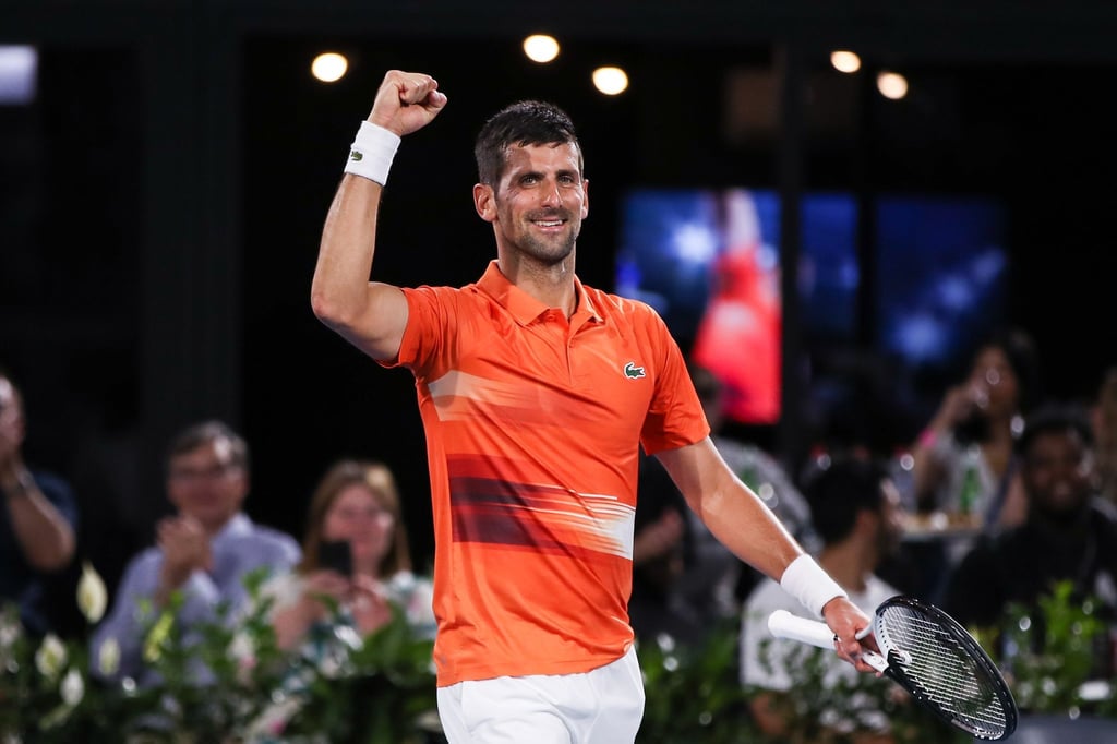 Novak Djokovic bezwang Daniil Medwedew mit 6:3, 6:4.