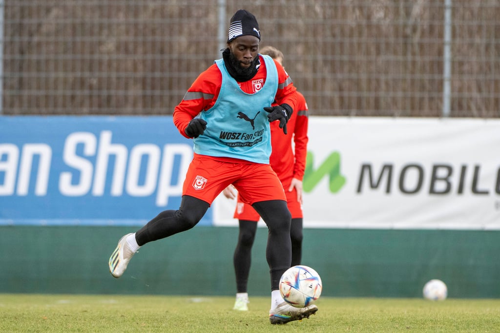Erich Berko absolvierte am Donnerstag sein erstes Training als HFC-Profi.
