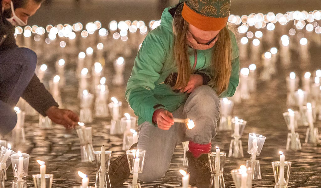 Mit Lichtern wurde in den vergangenen Jahren auf dem Alten Markt für Toleranz geworben.