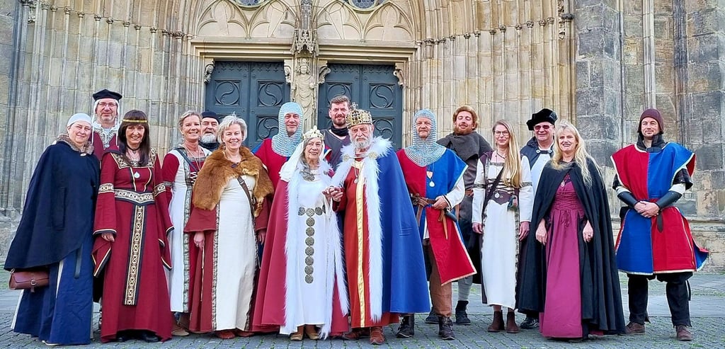 Der Einzug Kaiser Ottos wird am Palmsonntag, 2. April 2023, in Magdeburg prunkvoll dargestellt. Weitere Mitwirkende sind willkommen.