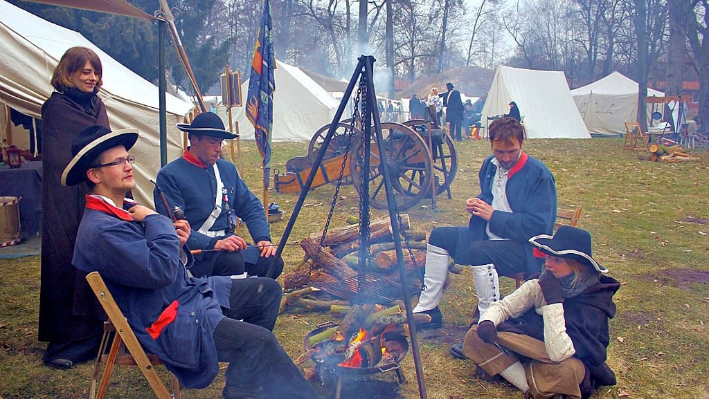 Letztmals wurde das 1813-Biwak im Schlosspark von Möckern im Jahr 2017 aufgeschlagen.
