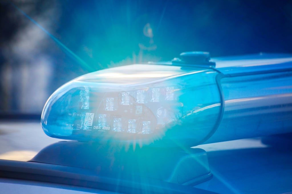 Ein Streifenwagen im Einsatz.