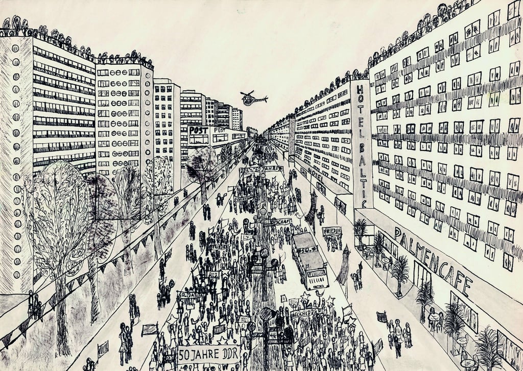 Eine Kinderzeichnung von Karla aus dem Jahr 1975.