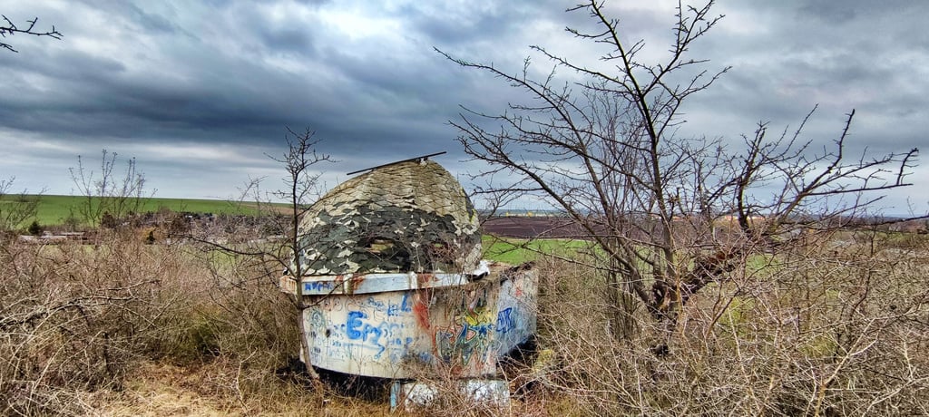 Der Ausguck ins All, den sich Wolfgang Sickel bei Bennstedt baute.