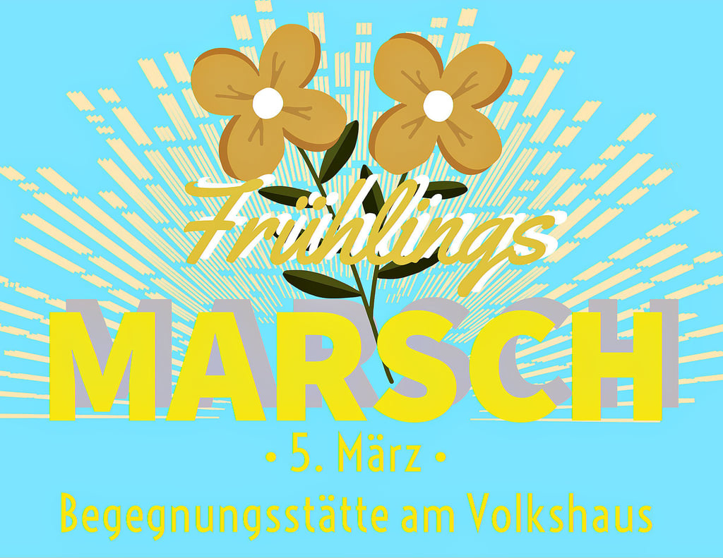 Richtig frühlingshaft kommt auch schon das Logo zur Veranstaltung daher. Auf der Webseite www.fruehlingsmarsch-gommern.de findet man alle Infos.