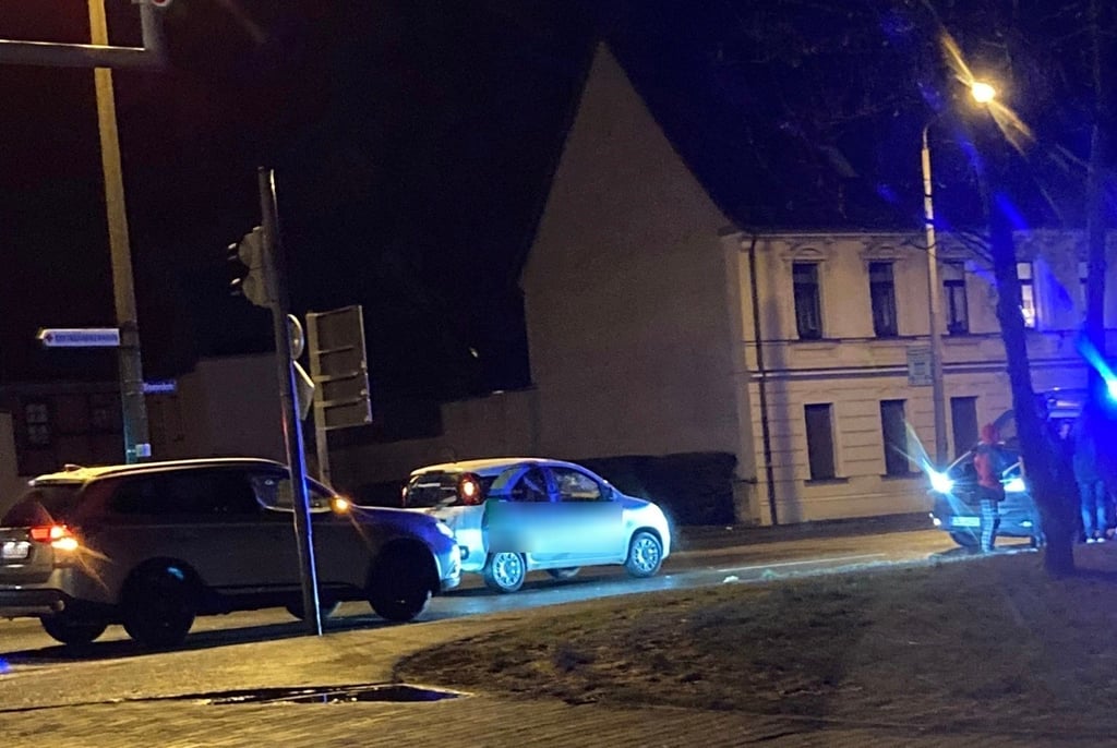 Die Unfallstelle am Mittwochabend in Bitterfeld.