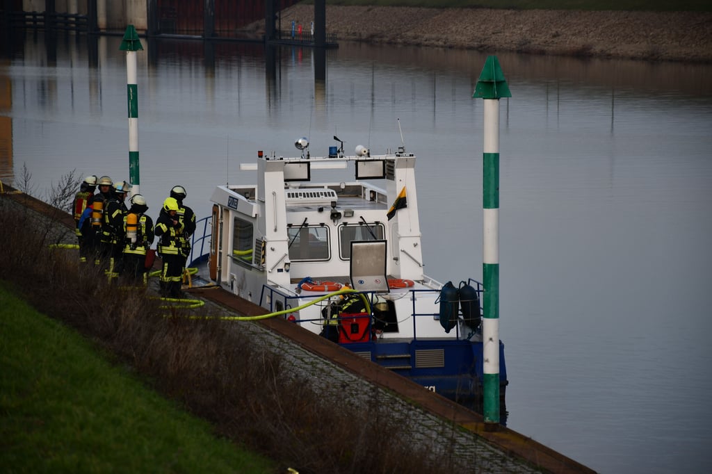 An Bord eines Boots der Wasserschutzpolizei Magdeburg war Feueralarm ausgelöst worden.