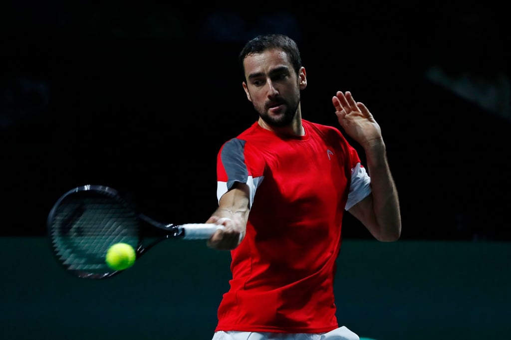 Marin Cilic aus Kroation in Aktion.