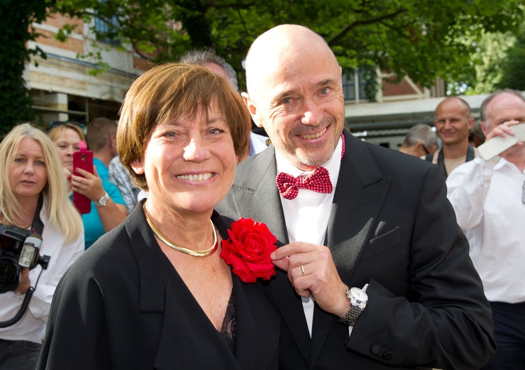 Rosi Mittermaier und ihr Ehemann Christian Neureuther bei den Bayreuther Festspielen 2015.