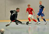 Gladigaus Torhüter Niclas Dirk kann nur noch hinterher gucken. Rot-Weiß Werben ging im Entscheidungsspiel durch Jannik Zimzik (Mitte) mit 1:0 in Front.