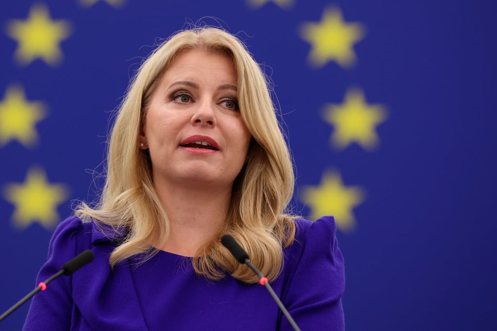Die slowakische Präsidentin Zuzana Caputova soll einen Preis bekommen.