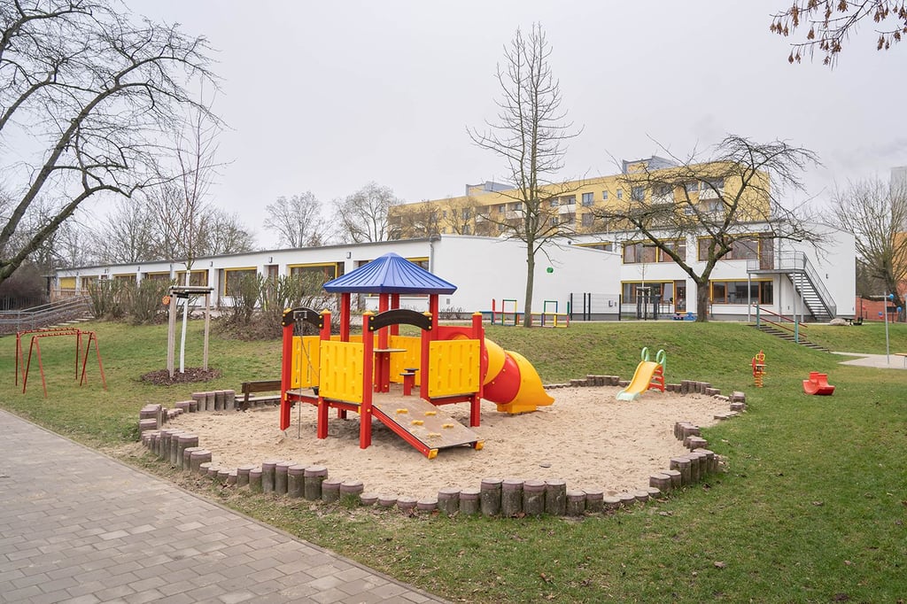 Auch der Außenbereich der Kindergärten in Magdeburg-Sudenburg wurde rundum erneuert.