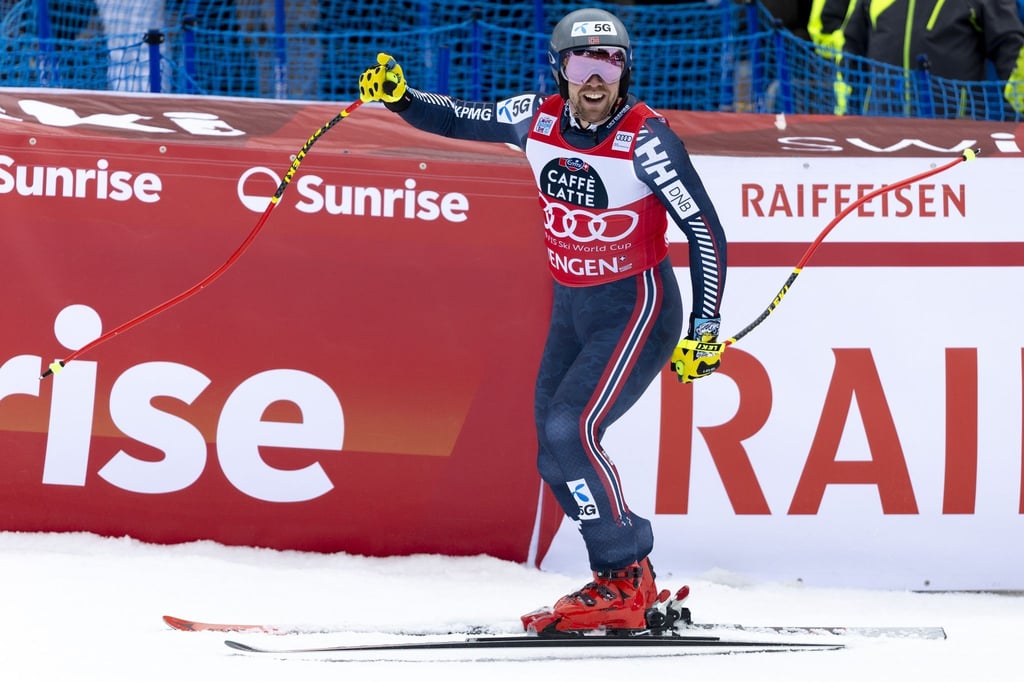Der Norweger Aleksander Aamodt Kilde gewann die Abfahrt.