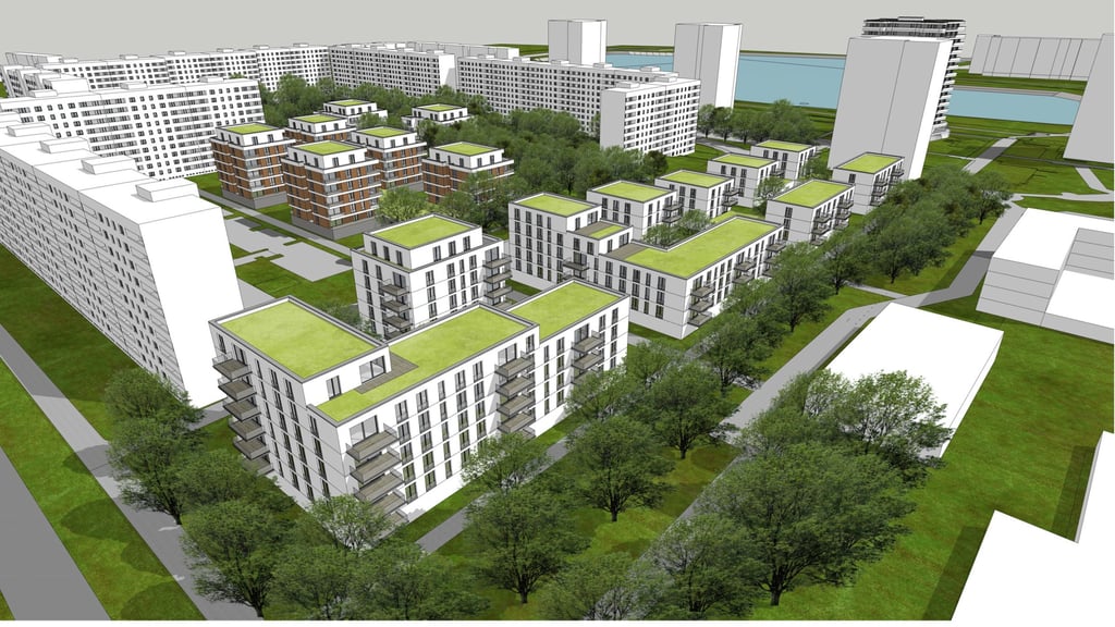 So könnte das neue Wohnquartier in Magdeburg-Nord aussehen.