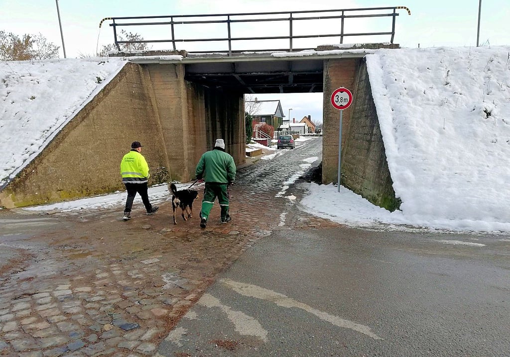 Im Döbriser Weg führt diese Unterführung nach Bornitz. Unternehmer befrüchten, dass sie mit ihren Fahrzeugen nicht durchpassen.