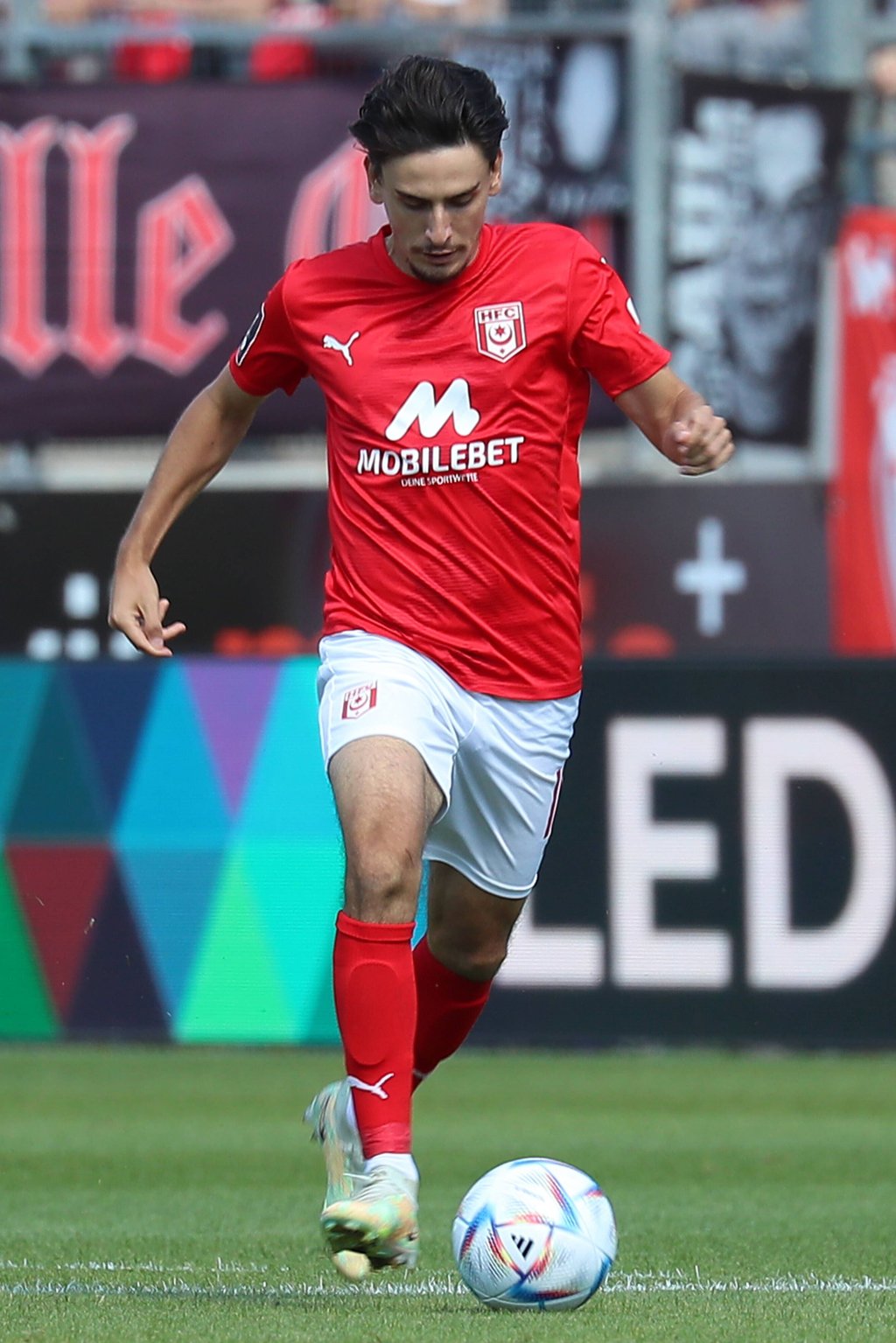 Auch Timur Gayret traf für den Halleschen FC beim Testspielsieg in Berlin.