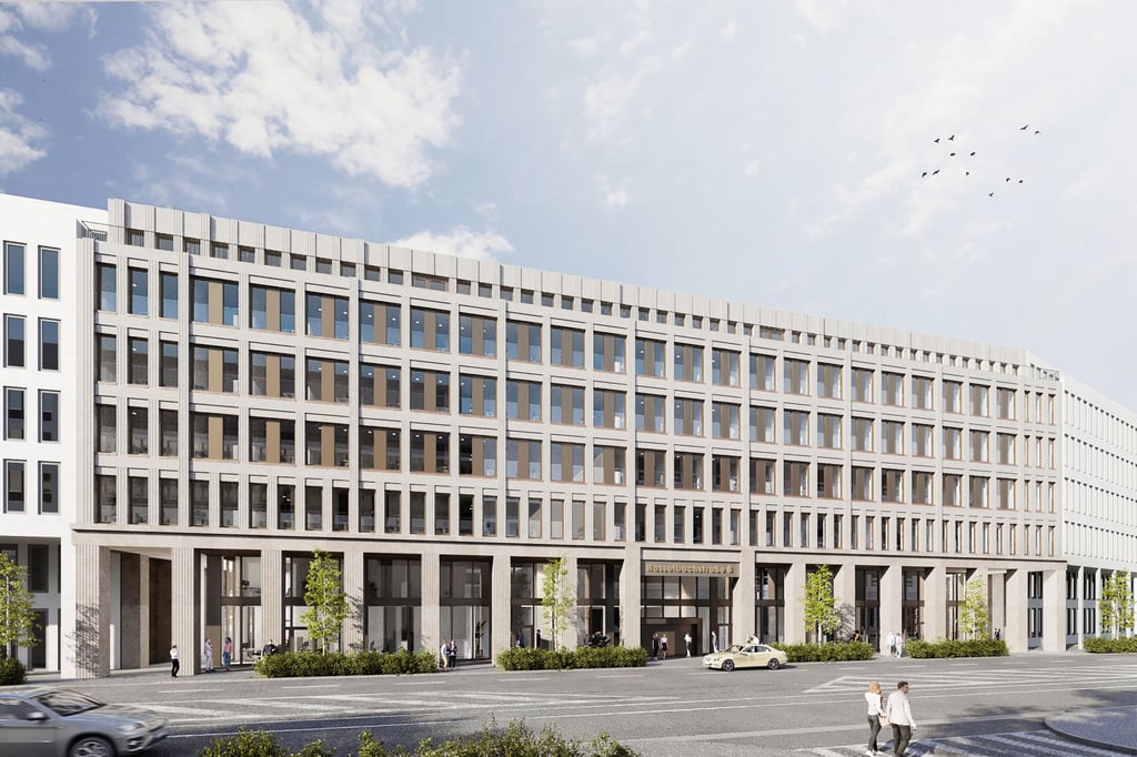 So könnte das Bauprojekt "Central Offices" in der Magdeburger Innenstadt aussehen.