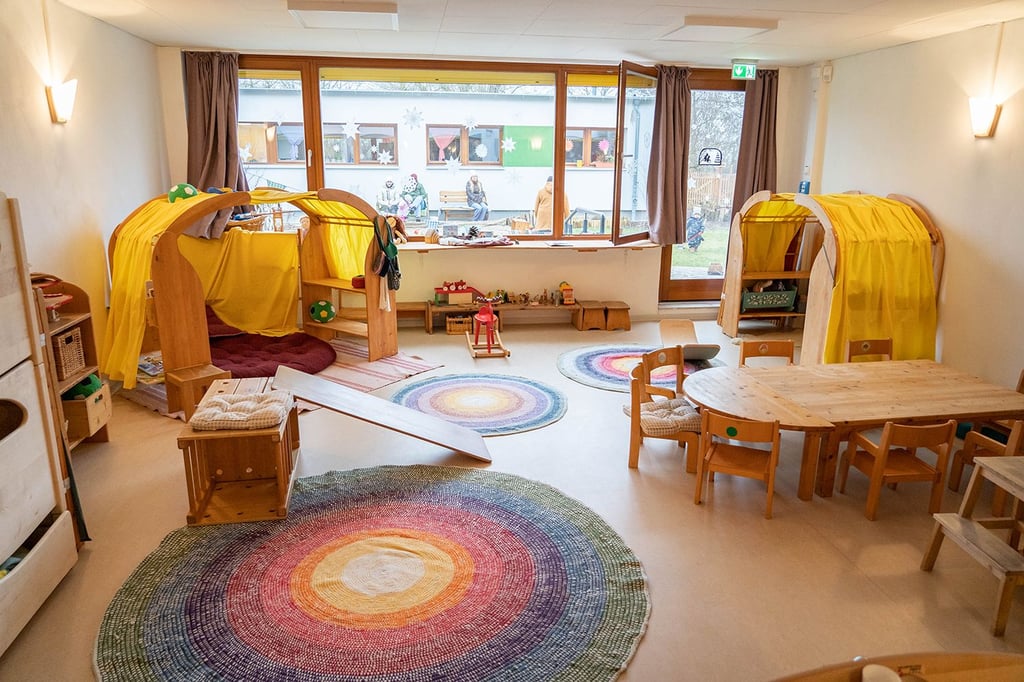 Ein Blick in einen der neu gestalteten Räume des Freien Waldorfkindergartens.