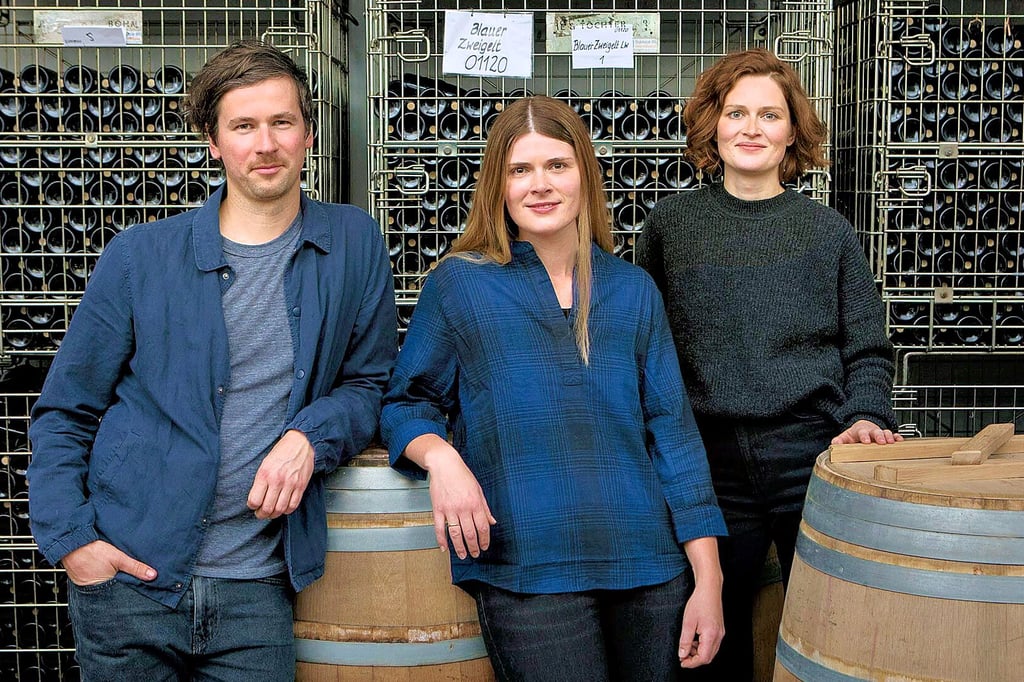 Haben große Pläne mit dem nunmehr dem VdP angehörenden Weingut Böhme & Töchter in Gleina: Sandro und Marika Sperk (geborene Böhme) und ihre Schwester Toska.