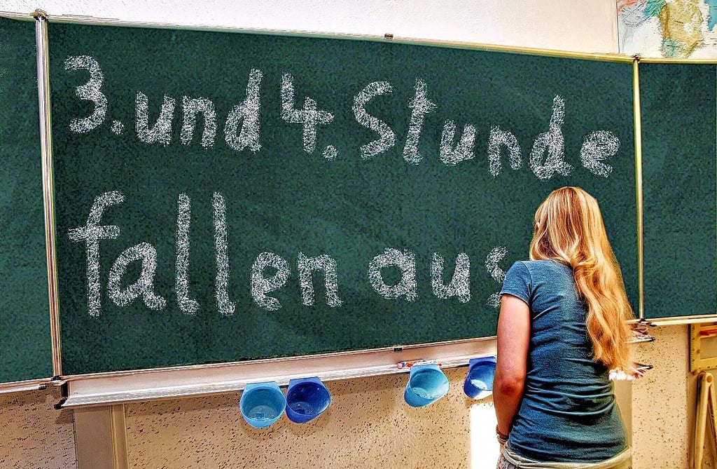 Die Folge von Lehrermangel: Stundenausfall.