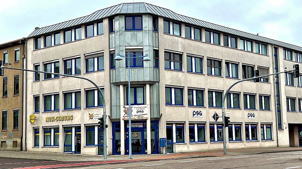 Die neue Flüchtlingsunternkunft an der Bahnhofstraße 10 in Bernburg.