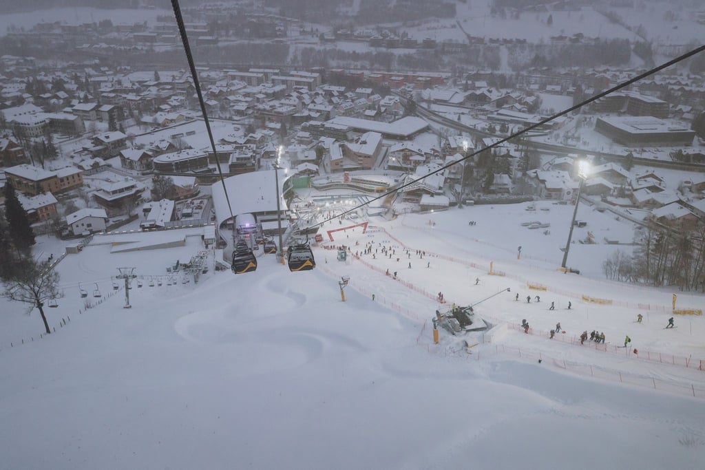 Übersicht der Rennstrecke in Schladming.