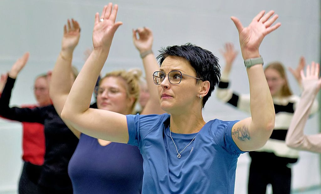 Alle Formationen beim ECV Grün-Weiß Elbingerode werden, wie in den vergangenen Jahren auch, von Sandra Berke (Mitte) choreografiert. Geübt wird immer freitags.