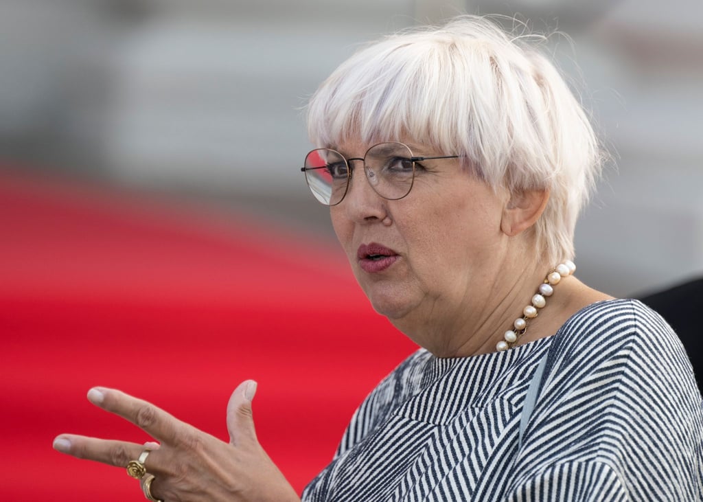 Claudia Roth (Bündnis 90/Die Grünen), Staatsministerin für Kultur und Medien, spricht.