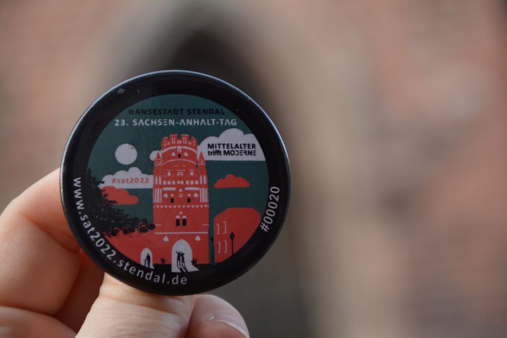 Button für den Sachsen-Anhalt-Tag 2022 in Stendal