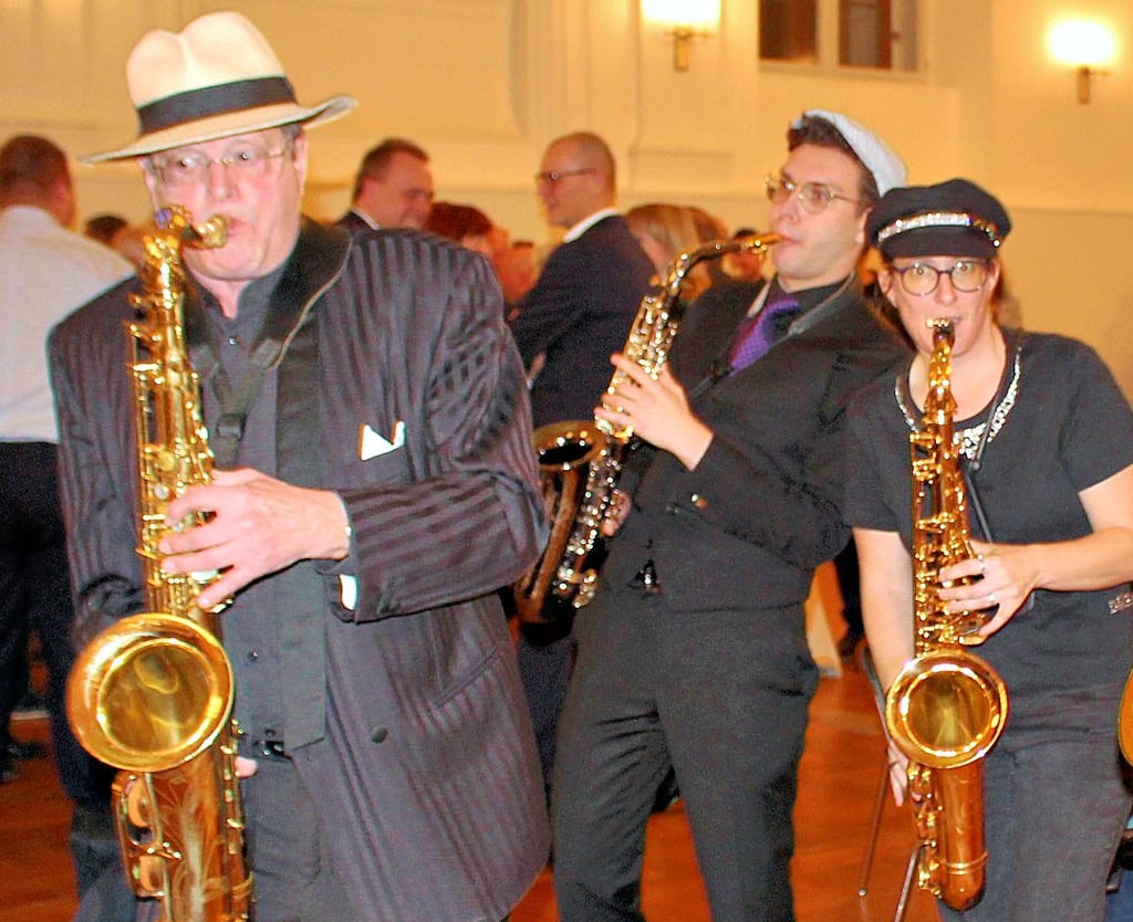 Unter der Leitung von Franz Kadell sorgte Saxlust für die musikalische Umrahmung.