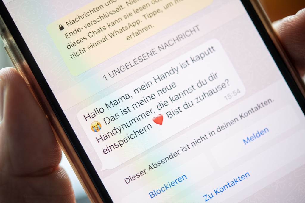 "Hallo Mama": Eine neue Whatsapp-Betrugs-Masche von Betrügern zielt vor allem auf Eltern.