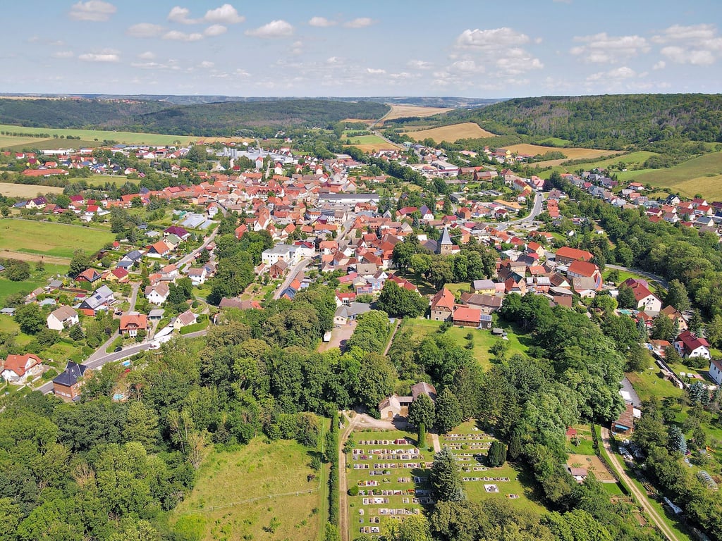 Blick auf Bad Bibra.