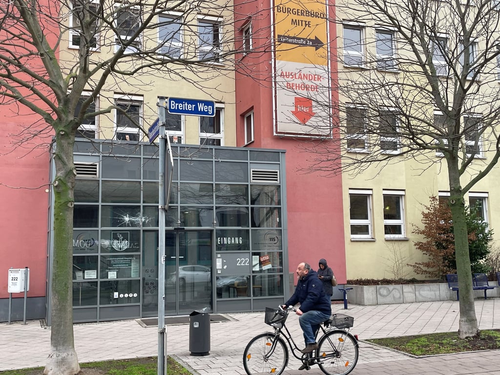 Die Ausländerbehörde Magdeburg am Breiten Weg.