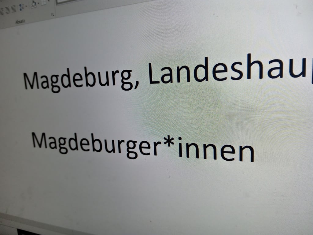 In Magdeburg wurde 2020 beschlossen, in Dokumenten der Stadt geschlechtsneutrale Formulierungen zu nutzen.