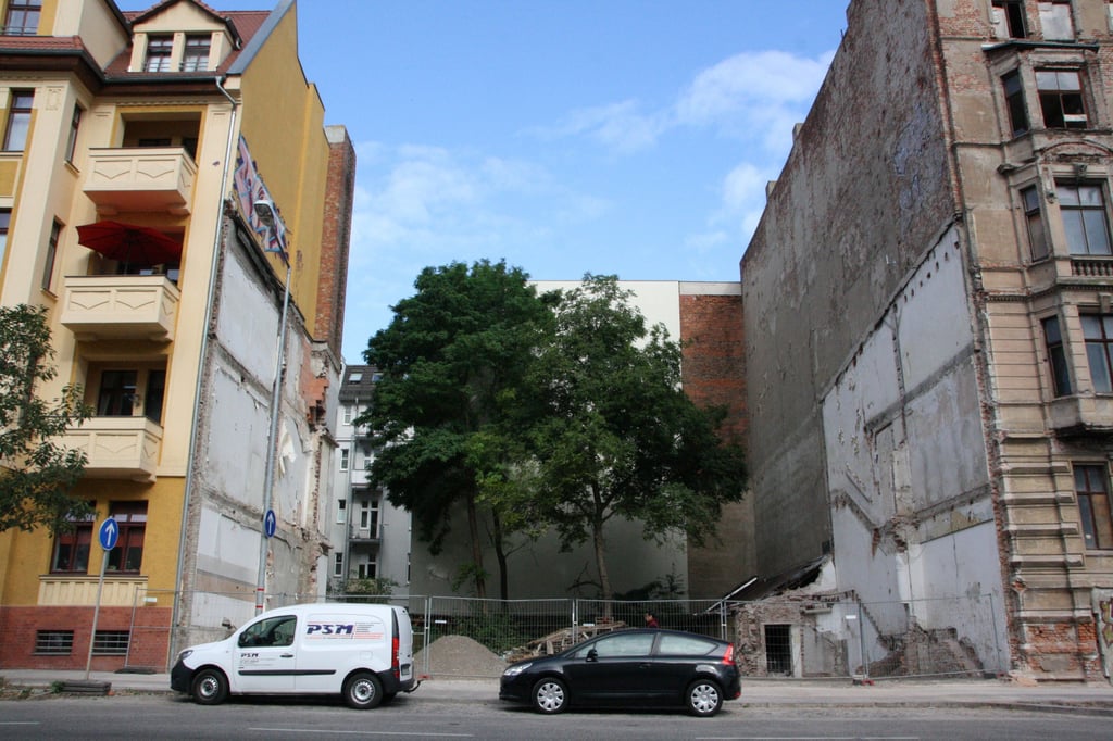 Am Schleinufer wurde 2018 ein Haus zwangsweise abgerissen.