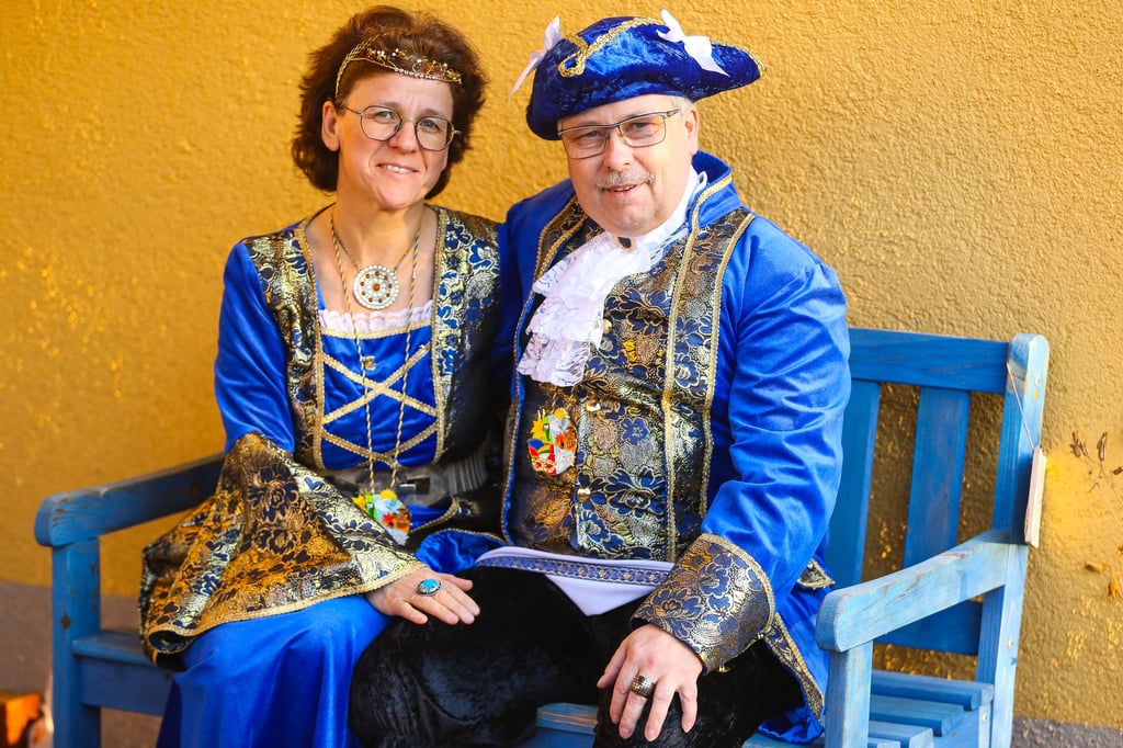 Prinzenpaar Annett I. und Matthias I. aus Mücheln.