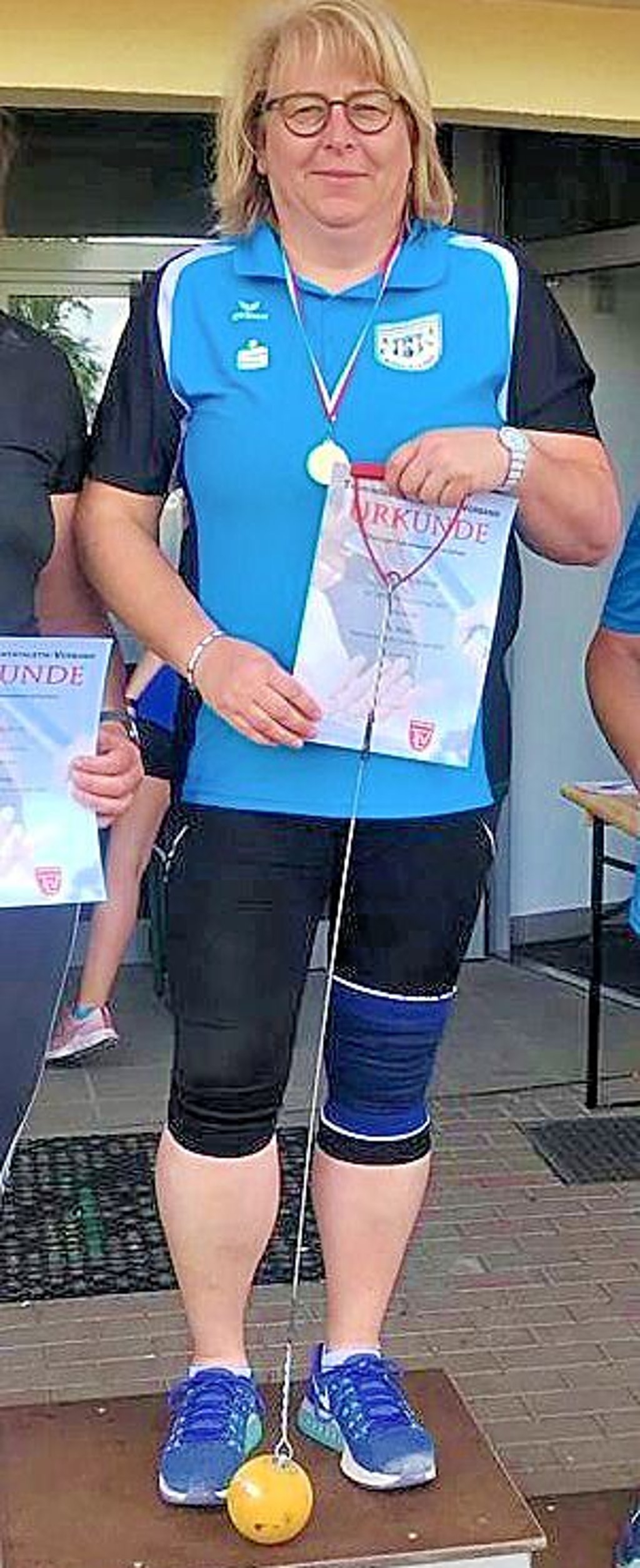 Die Hammerwerferin Andrea Bierende kann auch bei der Sportlerwahl einen großen Wurf landen.