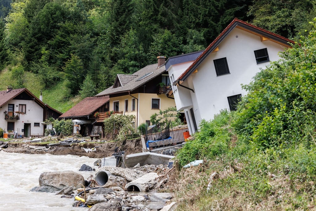 Die Überschwemmungen in Slowenien haben starke Schäden angerichtet.