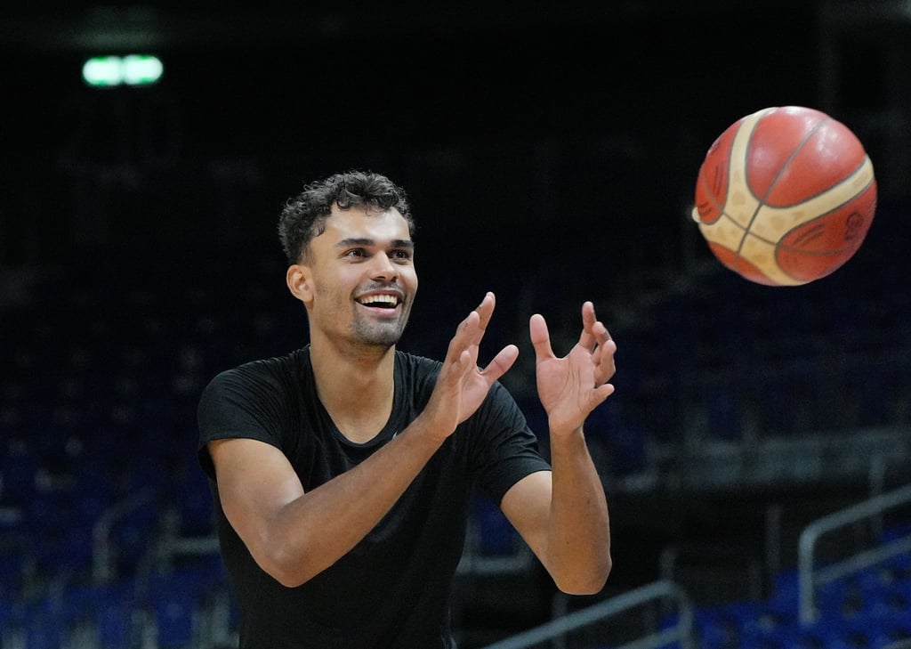 Deutschlands Oscar da Silva in Aktion.