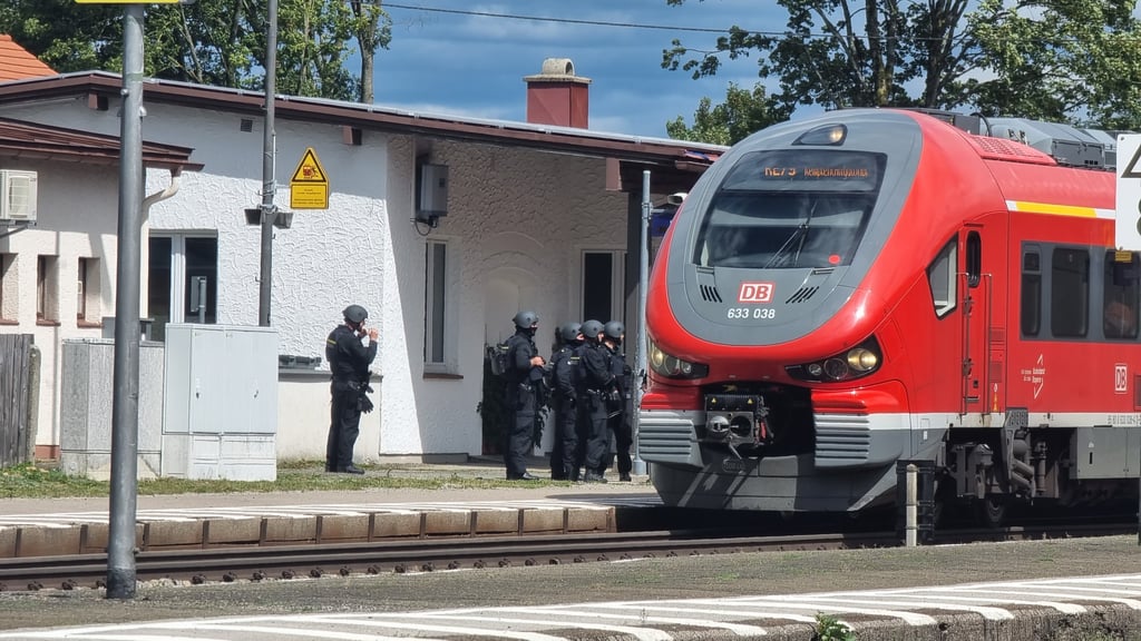 Ein Nahverkehrszug der Bahn.
