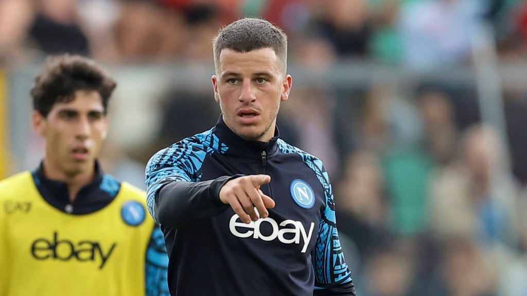 Diego Demme in der Vorbereitung mit dem SSC Neapel.