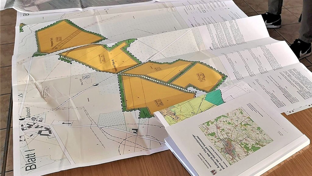 Das neue Konzept für Photovoltaik-Freiflächenanlagen liefert Ortschaftsräten und Bürgern Kriterien zur Bewertung von Projekten. Das Foto zeigt eine Planung für den Solarpark Maxdorf.