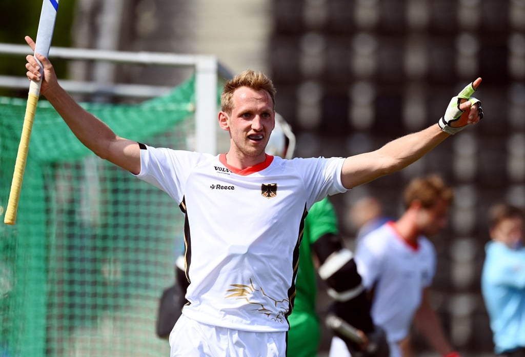 Niklas Wellen (Deutschland) feiert ein Tor.