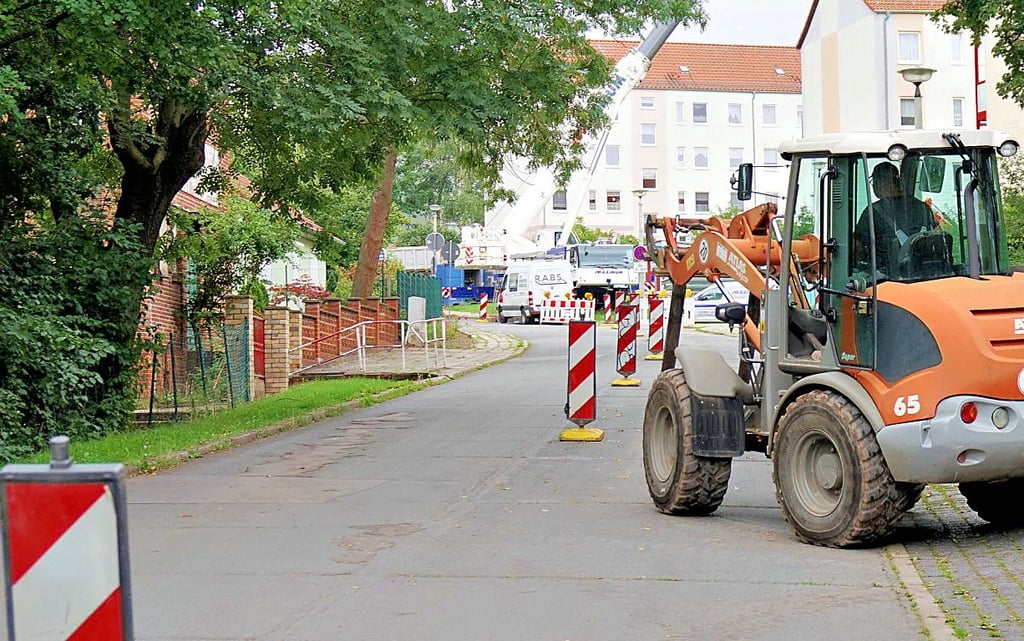In Sangerhausen Süd bauen die Stadtwerke.