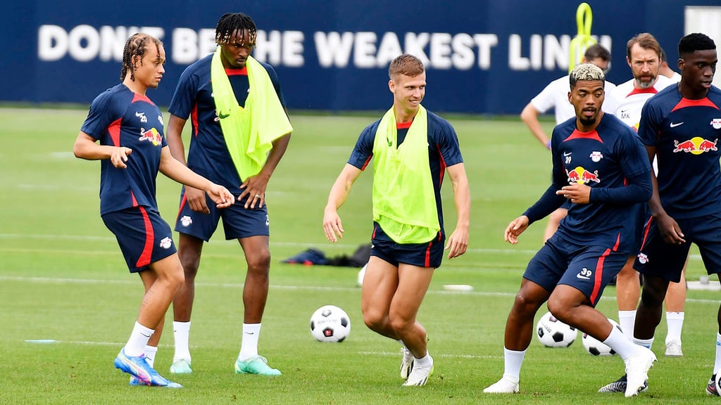 Stars an Bord: Xavi Simons und Dani Olmo.