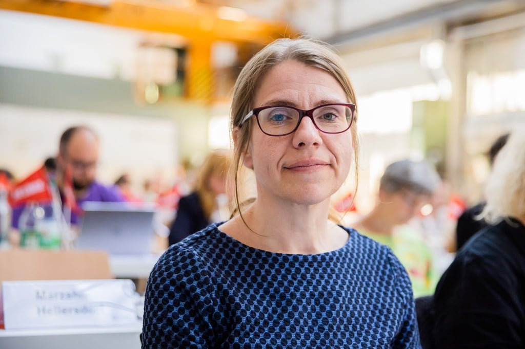 Franziska Brychcy, Landesvorsitzende der Berliner Linken.
